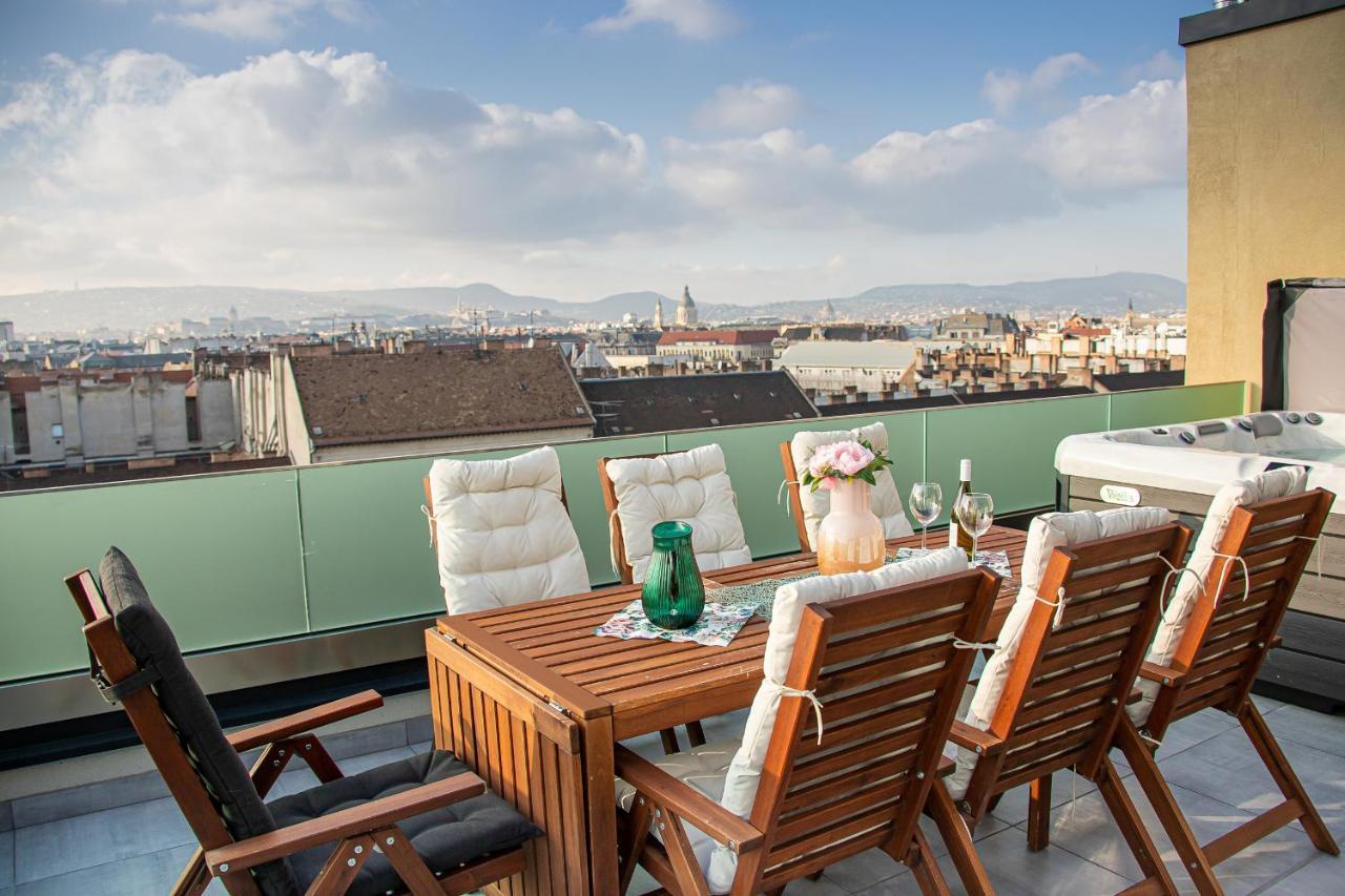 Centropolitan Penthouse #Jacuzzi #Freeparking Apartment Budapesta Exterior foto
